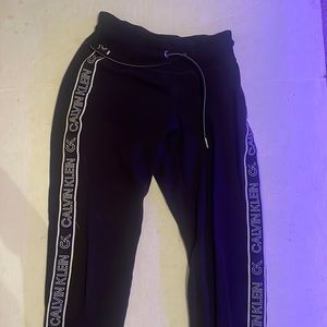 calvin klein logo taped joggers xs